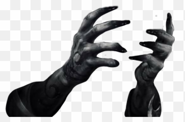 Black Hands Fingers - Statue Emoji