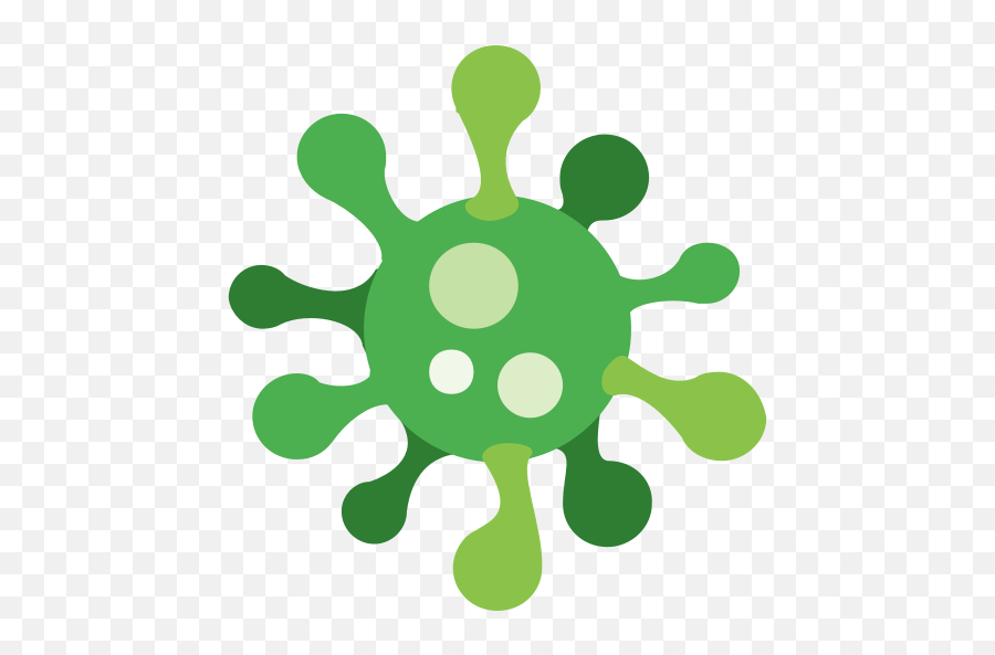 Virus Green Color - Virus Png Emoji,Check Emoticon