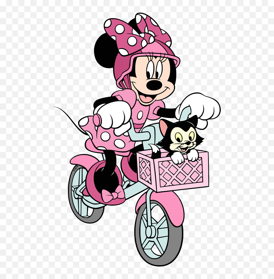 4570book Clipart Graphic Minnie Mouse In Pack 6400 - Minnie Mouse Riding On Cycle Emoji,Minnie Emoji