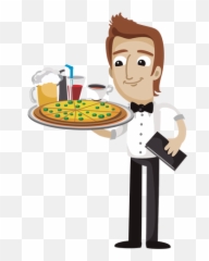 Transparent Background Waiter Clipart Png - Cartoon Emoji