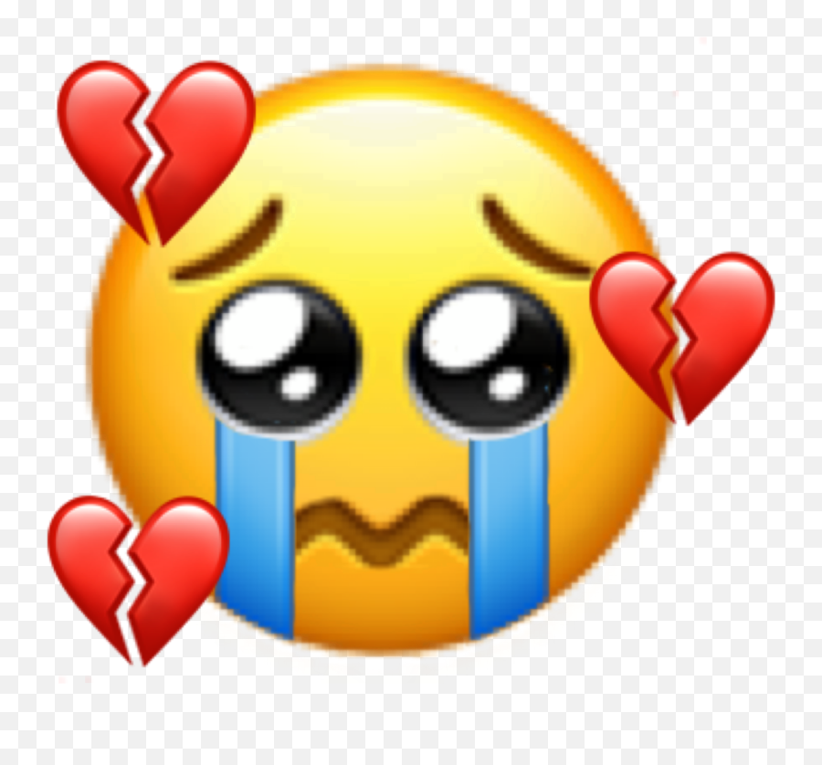 Emoji Heartbroken Sticker - Sticker Crying,Quebec Emoji