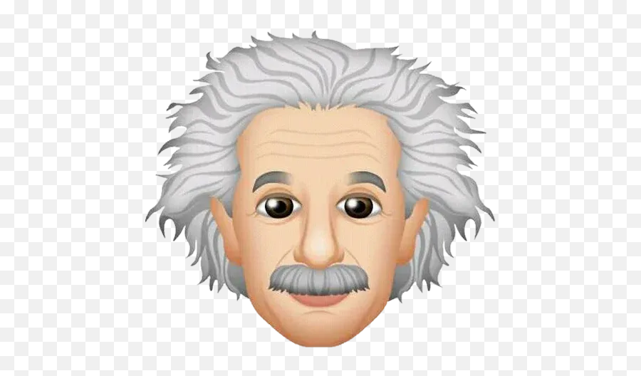 Einstein - Einsteinmoji Whatsapp Stickers Stickers Cloud Albert Einstein Face Cartoon Emoji,Eyelash Emoji
