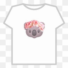 Koala Emoji Flower Crown - T Shirt Roblox For Girls,Flower Crown Emoji