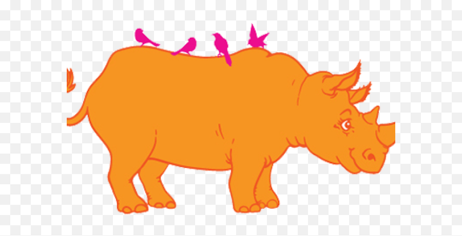 Orange Rhino Transparent Cartoon - Jingfm Orange Rhino Clipart Emoji,Rhino Emoji