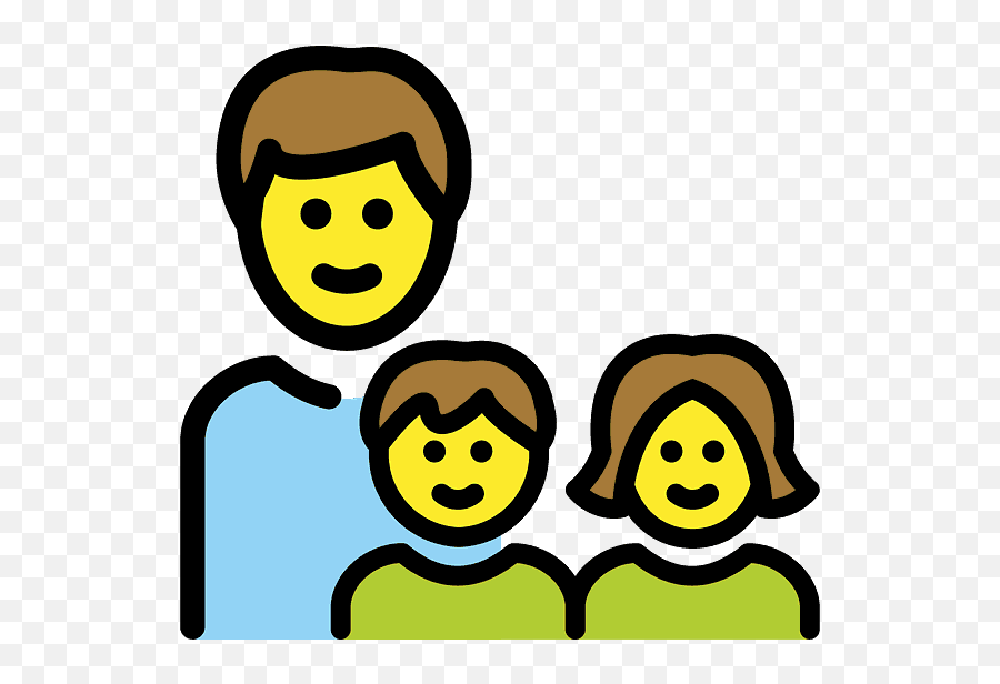Family Man Girl Boy Emoji Clipart Free Download - Emoji,Child Emoji
