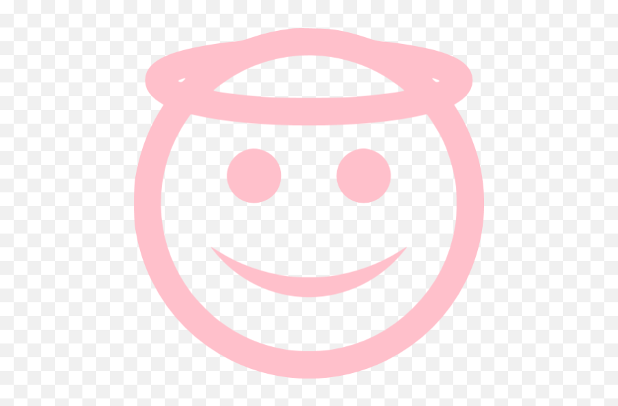 Pink Angel Icon - Free Pink Emoticon Icons Happy Emoji,Emoticon Angel
