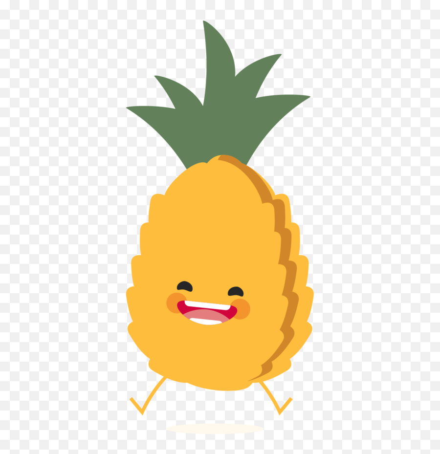 Happy Fruit - 04 Pineapple Clipart Full Size Clipart Annanas Cute Face ...