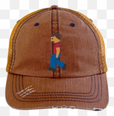 Man Walking Emoji 6990 Distressed - Hat,Emojis Backpack