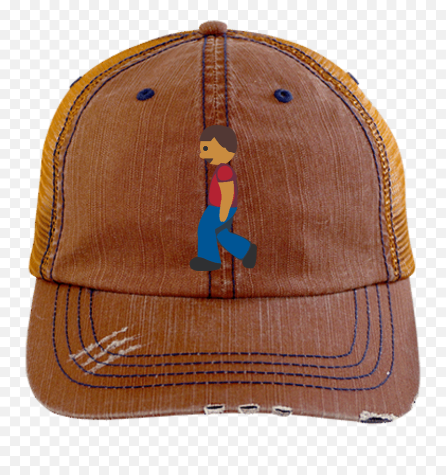 Man Walking Emoji 6990 Distressed - Hat,Emojis Backpack