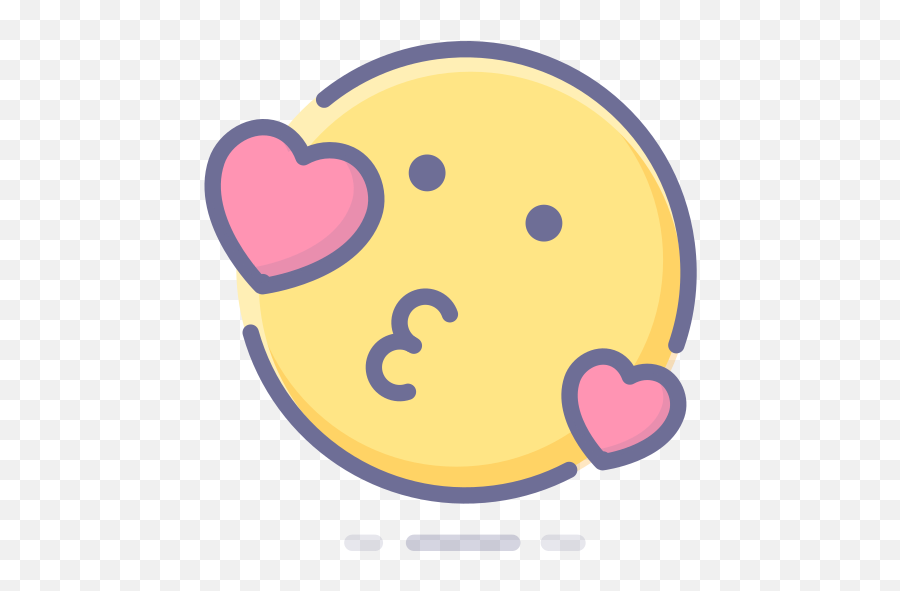 Emoji Emoticon Face Love Smiley Valentine Free Icon Of - Icon Png,Love Emoji