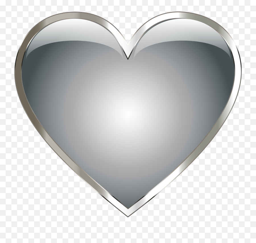 Gray Heart Transparent Png Clipart - Silver Heart Clip Art Emoji,Gray Heart Emoji