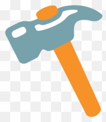 Emoji U1f528 - Emoji Hammer,Axe Emoji