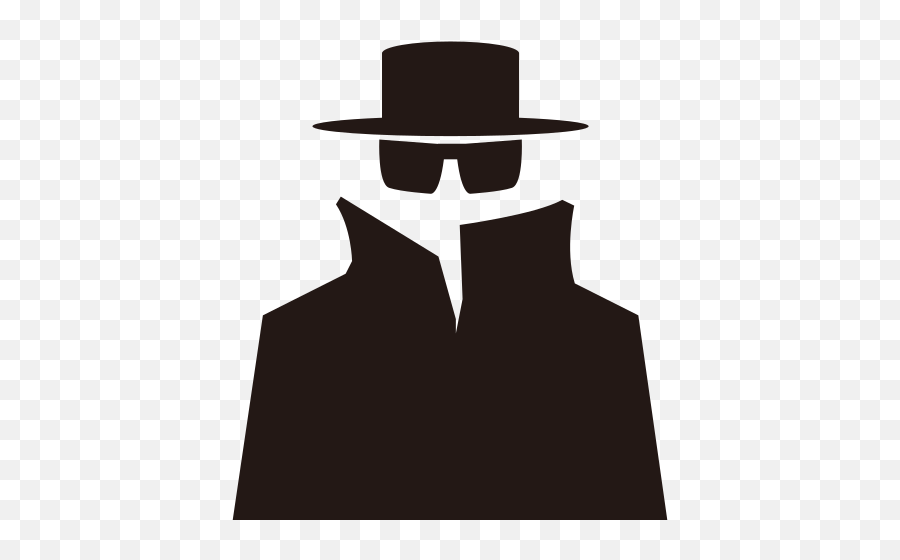 Spy Secret Agent Silhouette Emoji,Boner Emoji