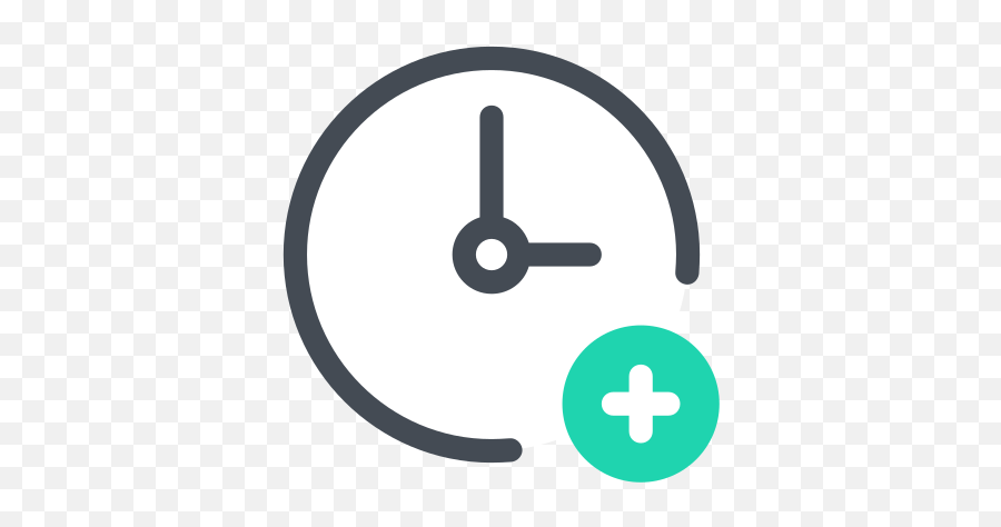 Clock Add Icon - Clock Attention Icon Emoji,Clock Airplane Emoji