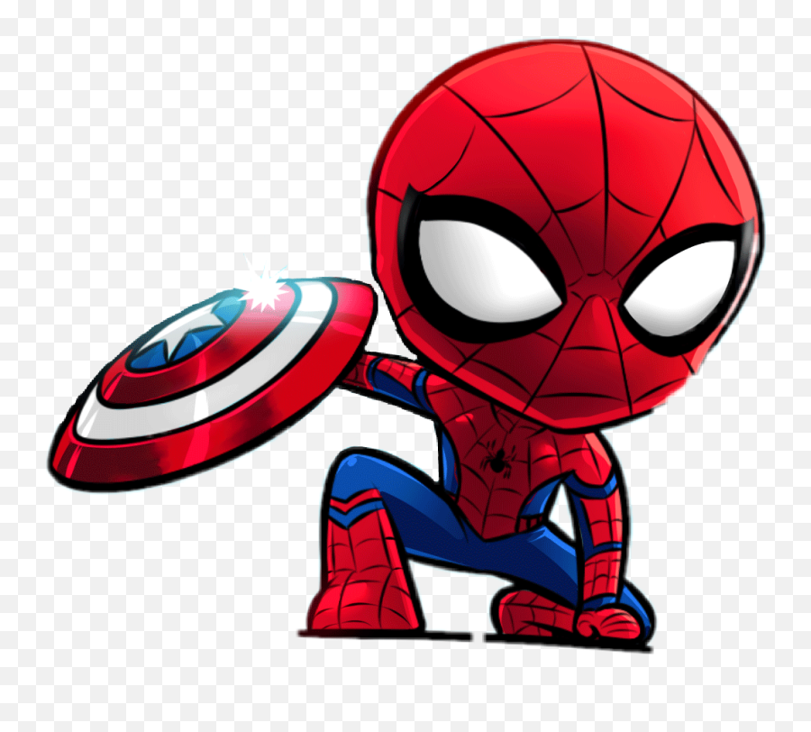 Peterparker Spiderman Farfromhome Homecoming Shield Mar - Spiderman Marvel Dibujo Animado Emoji,Spiderman Emoji