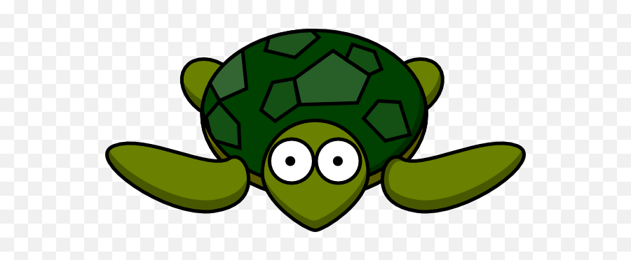 Turtle With Big Eyes Clip Art At Clker - Cartoon Turtle Transparent Background Emoji,Turtle Emoji