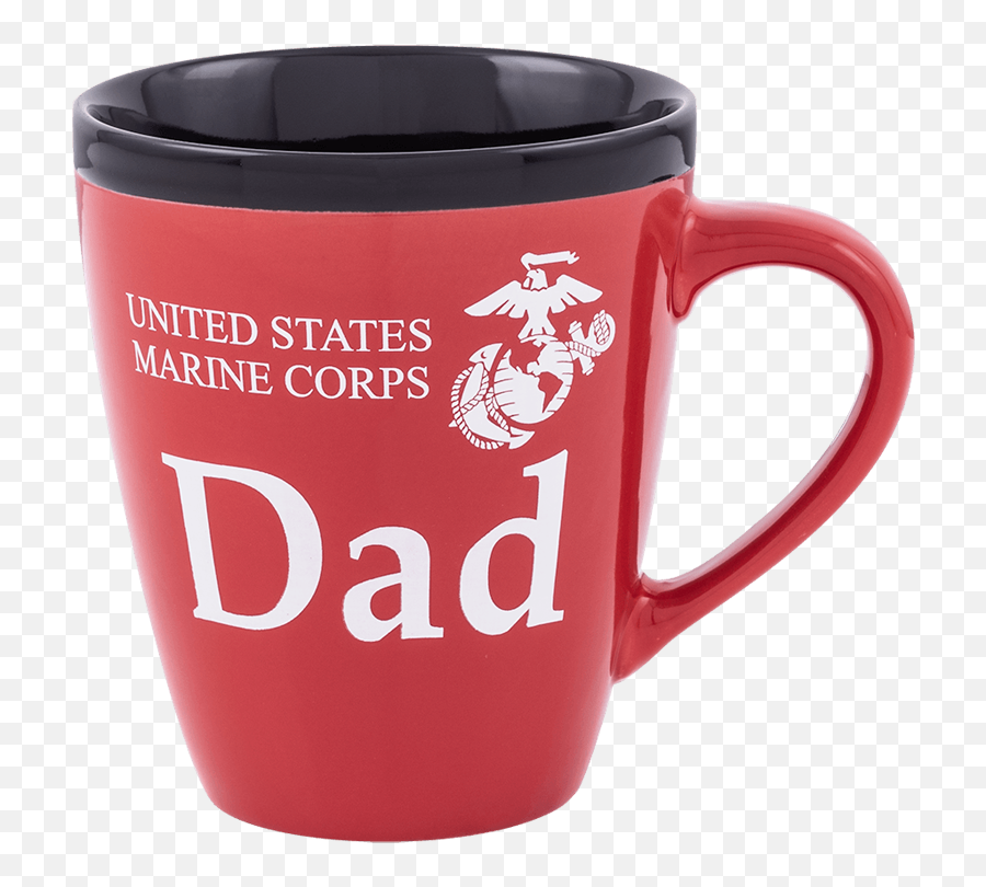 Us Marine Corps Dad Black And Red Mug - Marine Corps Emoji,Marine Corps Emoticons