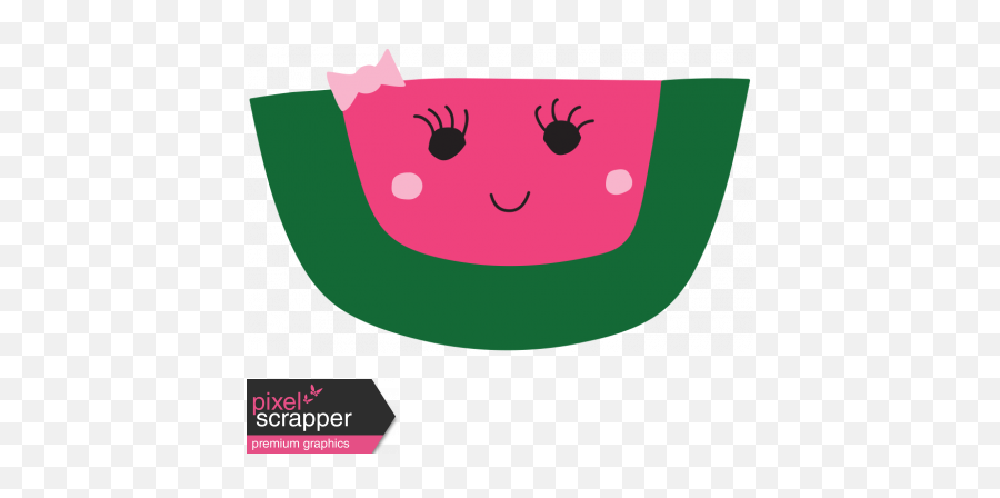 Illustration Graphic - Smiley Emoji,Watermelon Emoticon