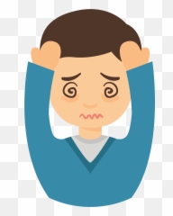 Migraine Headache Clipart - Transparent Emoji