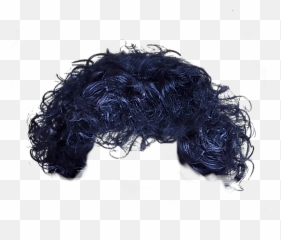 Bluish Cobaltblue Curlyhair Wig - Hair Png Men Emoji