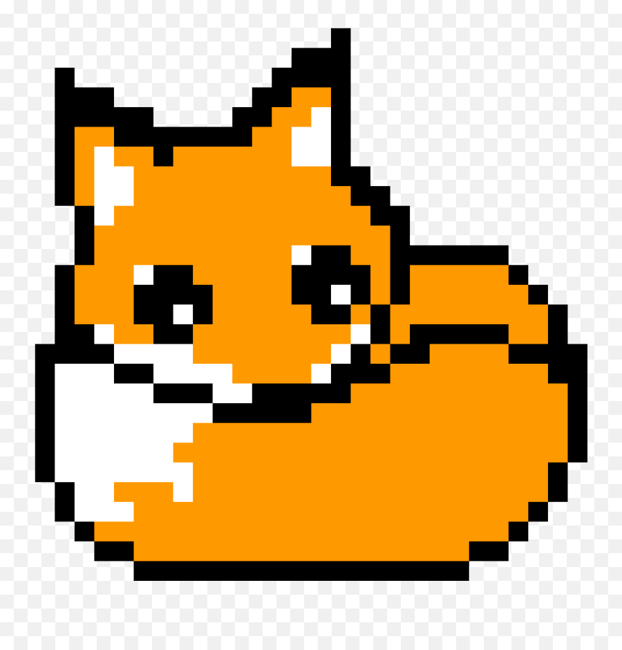 Pixilart - Minecraft Animal Pixel Art Emoji,Fox Emoticon