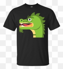 Dragon Face Emoji T - Eat Kids Punctuation Saves Lives Shirt Design