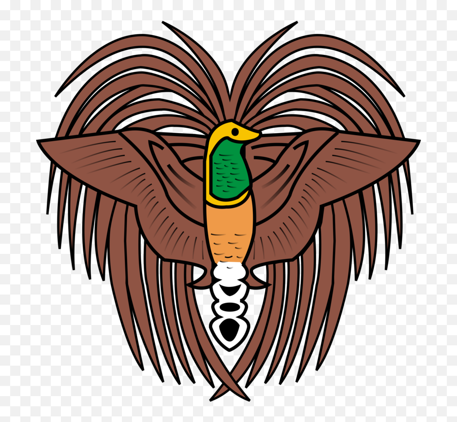 Port Moresby Emblem Of Papua New Guinea Flag Of Papua - Coat Bird Of Paradise Png Flag Emoji,Fiji Flag Emoji
