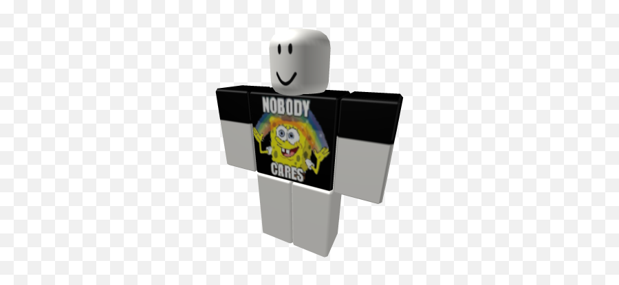Spongebob Nobody Cares - Roblox Half Tucked Vintage Tee Roblox Emoji,Who Cares Emoticon