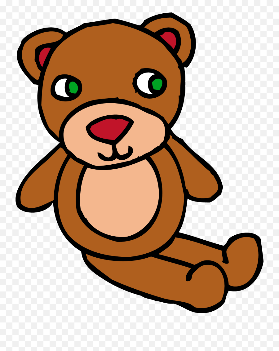 Cute Brown Teddy Bear Toy - Baby Toys Clip Art Transparent Teddy Bear Emoji,Brown Baby Emoji
