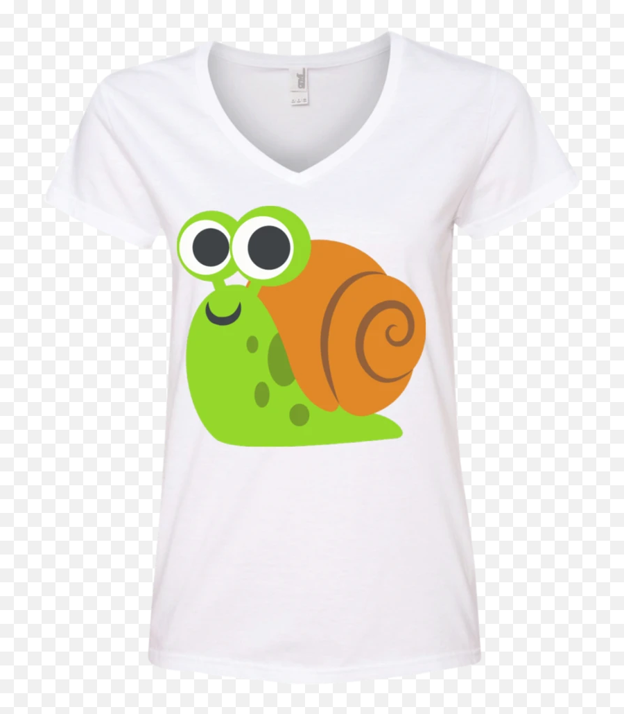 Happy Snail Emoji Ladies V - Imagenes De Un Caracol Animado,Snail Emoji