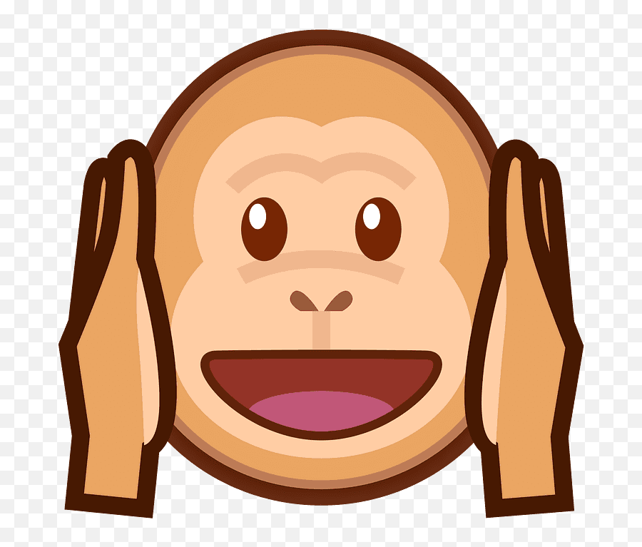 Hear - Clip Art Not Listening Emoji,See No Evil Emoji