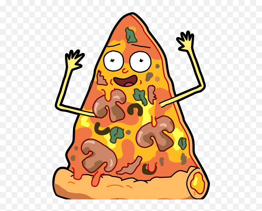 Pizza Clipart Cartoon Pizza Cartoon Transparent Free For - Rick And Morty Morty Pizza Emoji,Rick And Morty Emojis