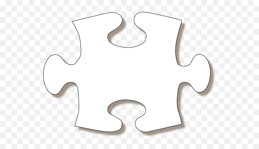 Puzzle Piece Template Jigsaw White Puzzle Piece Large - White Puzzle Piece Clipart Emoji,Puzzle Emoji