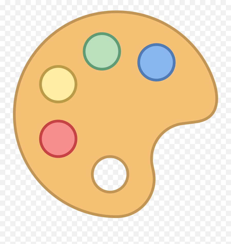 Paint Palette Icon Png Clipart - Paint Palette Clipart Transparent Background Emoji,Palette Emoji