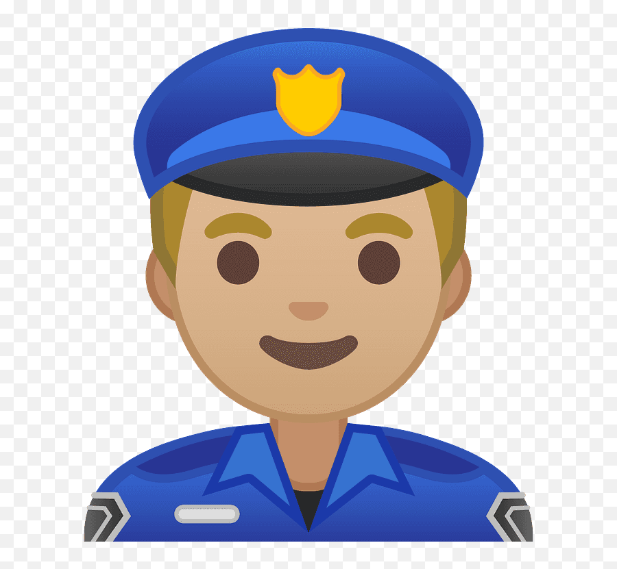 Man Police Officer Emoji Clipart - Police Emoji Transparent Background,Police Officer Emoji