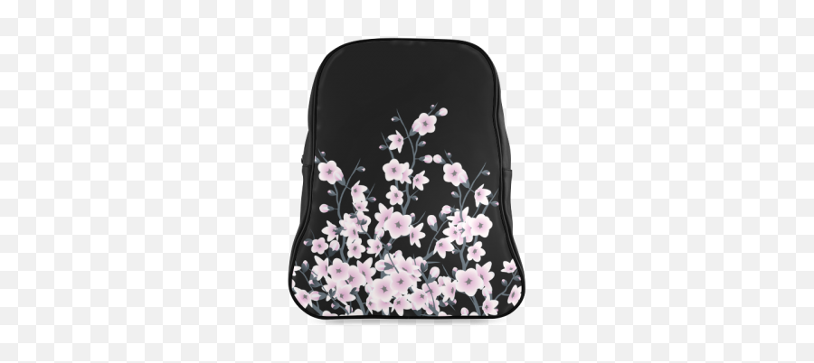 Travel Gear Flower Blossoms Backpack - Gray Backpack Pink Flower Design Emoji,Emoji Backpacks For School