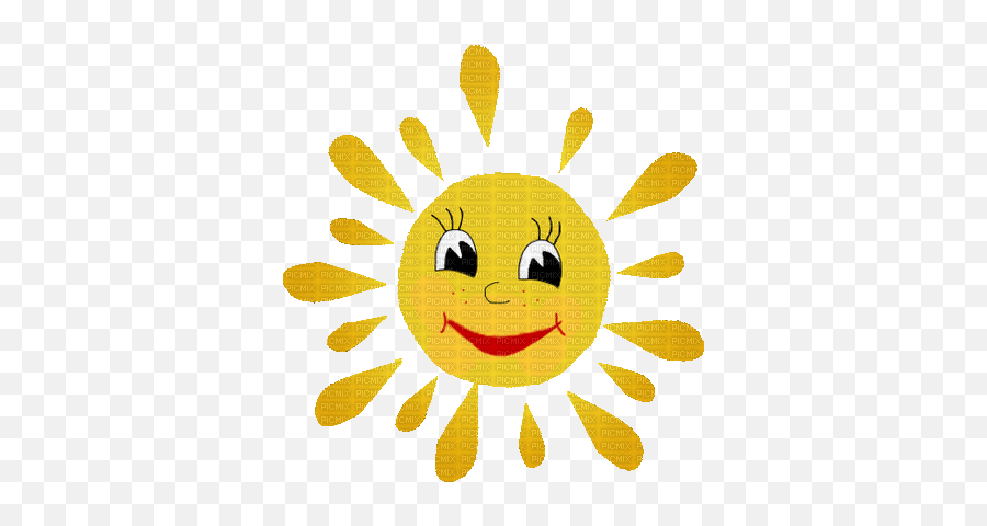 Sun Sonne Soleil Summer Ete Sommer Face Deco Tube Gif Anime - Sonne Gif Emoji,Flower Emoticon Face