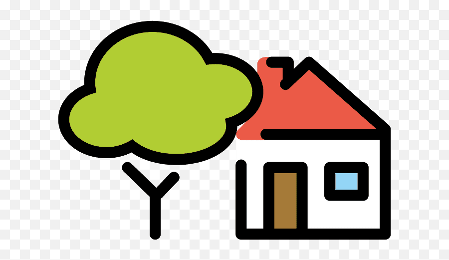 House With Garden Emoji Clipart Free Download Transparent - Vertical,Cabin Emoji