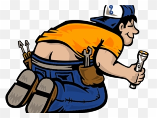 Plumber Clipart Thank You - Contractor Cartoon Png Emoji