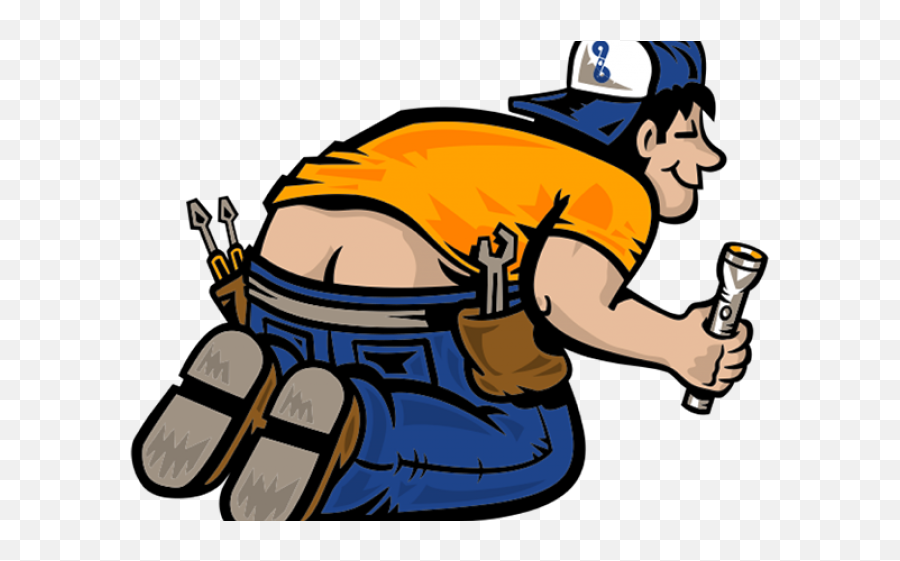 Plumber Clipart Thank You - Contractor Plumber Cartoon Png Emoji,Plumber Emoji