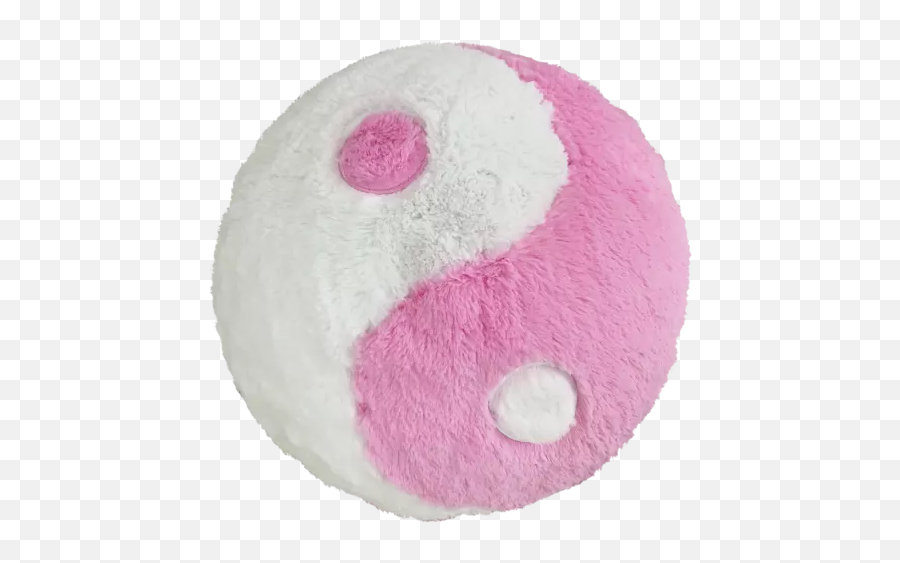 Yin Yang Furry Pillow - Yin Yang Pillow Emoji,Yin Yang Emoji