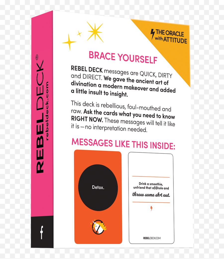 Rebel Deck - Original Edition Funny And Modern Oracle Vertical Emoji,Funny Emoticon Messages