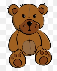 Teddy Bear Eyes Drawing No Background - Free Clipart Emoji