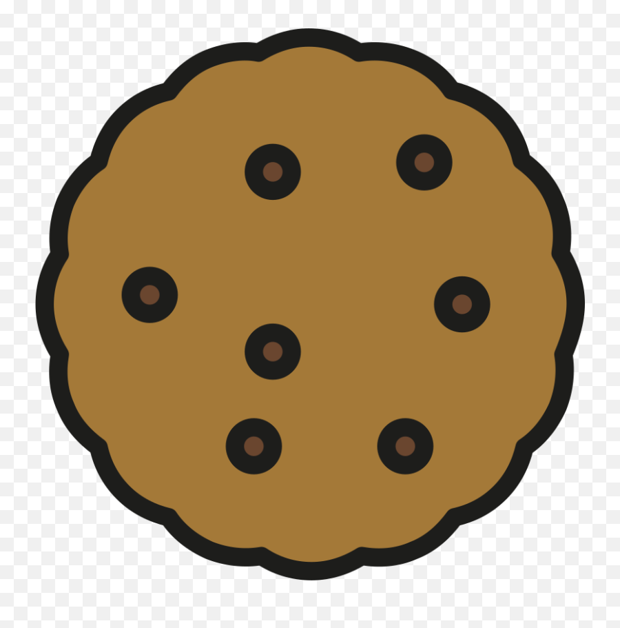 Openmoji - Chocolate Chip Cookie Emoji,Cookie Emoji