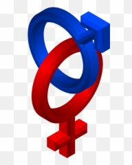 3d Style Male And Female Symbols Vector - Clipart Png Emoji