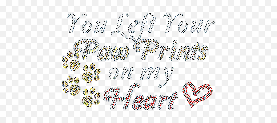 S101069 - Your Paw Prints On My Heart Emoji,Single Paw Print Emoji