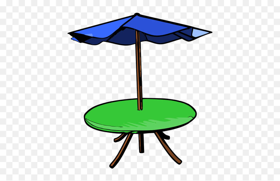 Table Umbrella Vector Drawing - Umbrella Table Clipart Emoji,Bottle Flip Emoji