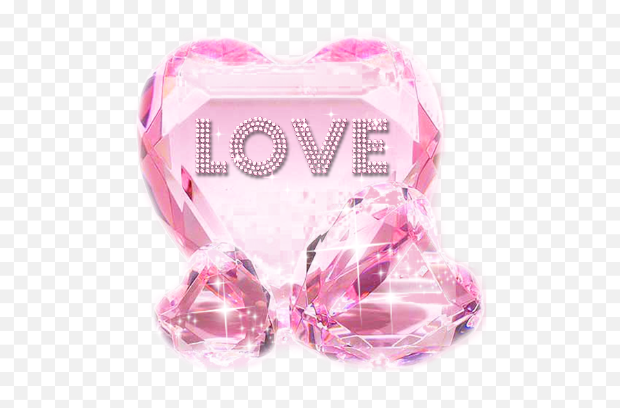 Diamond Sparkling Heart Keyboard Theme - Glass Hearts Emoji,Sparkle Heart Emoji Transparent