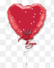Large Red Heart - Valentines Day Personalised Ballons Emoji,Red Balloon Emoji