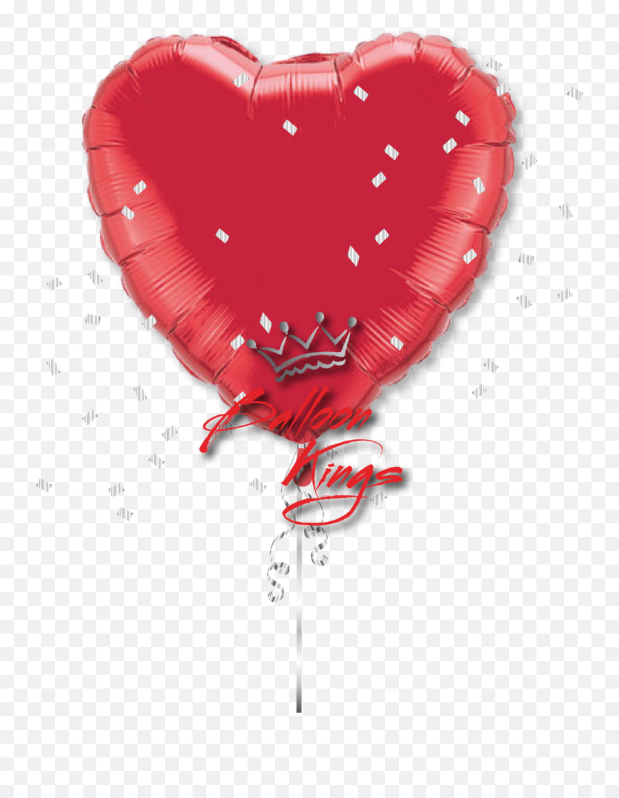 Large Red Heart - Valentines Day Personalised Ballons Emoji,Red Balloon Emoji